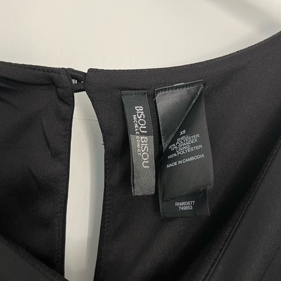 Bisou Bisou Peplum Hem Sleeveless Top Blouse solid tank babydoll tee shirt party - Picture 3 of 8